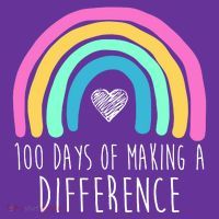 100 Days Of Making A Difference 100th Day Of School Women's T-Shirt thumb 6