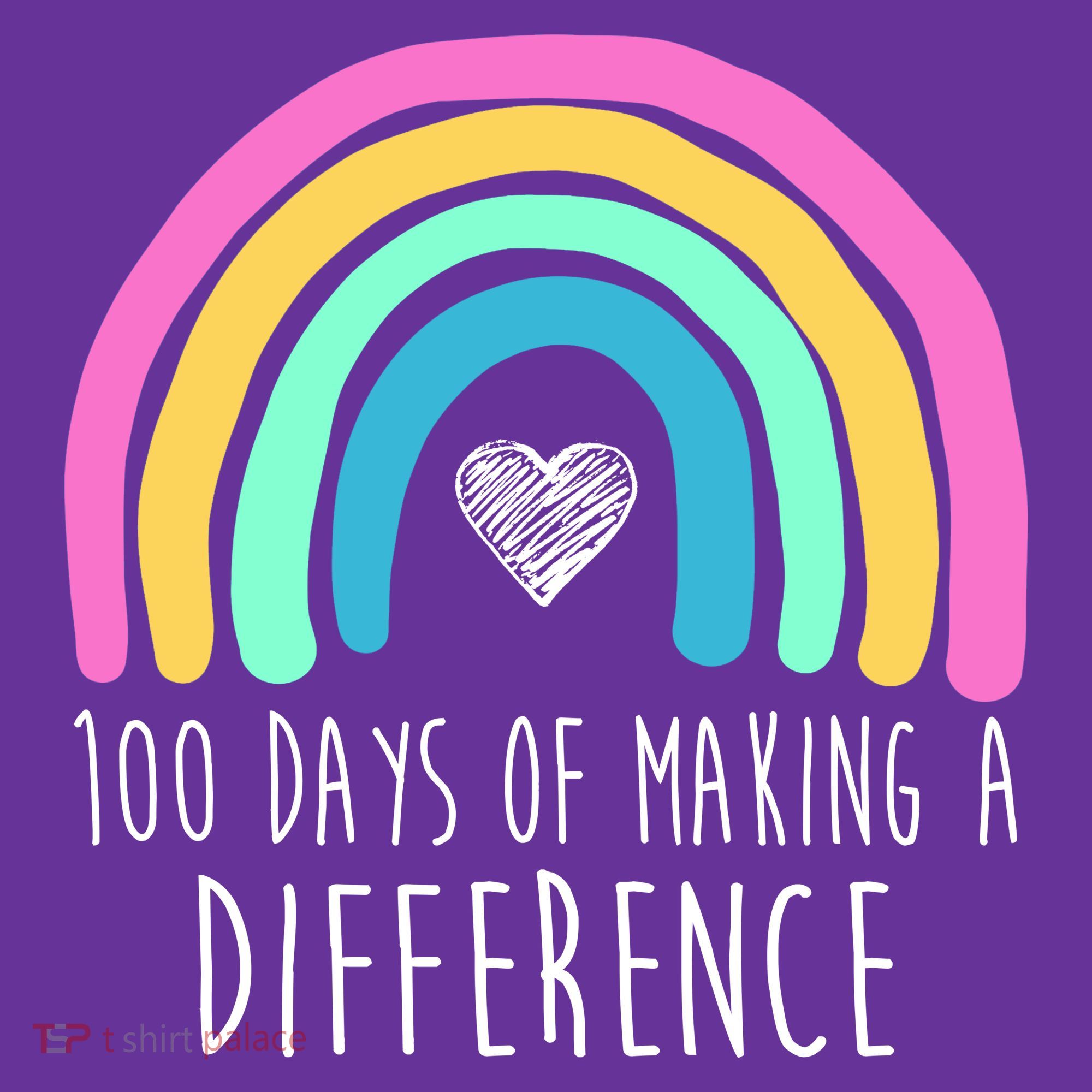 100 Days Of Making A Difference 100th Day Of School Women's T-Shirt