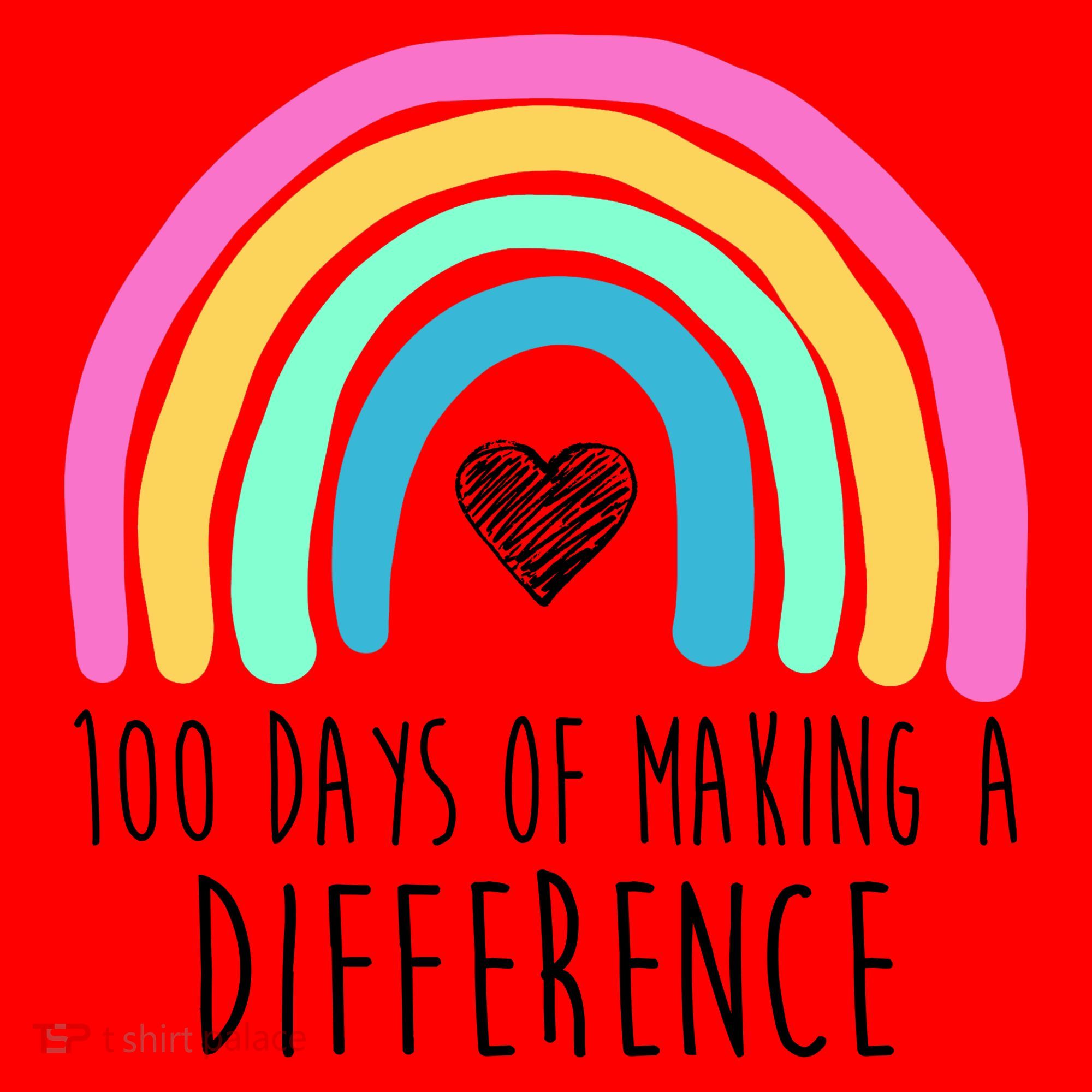 100 Days Of Making A Difference 100th Day Of School Santa Hat