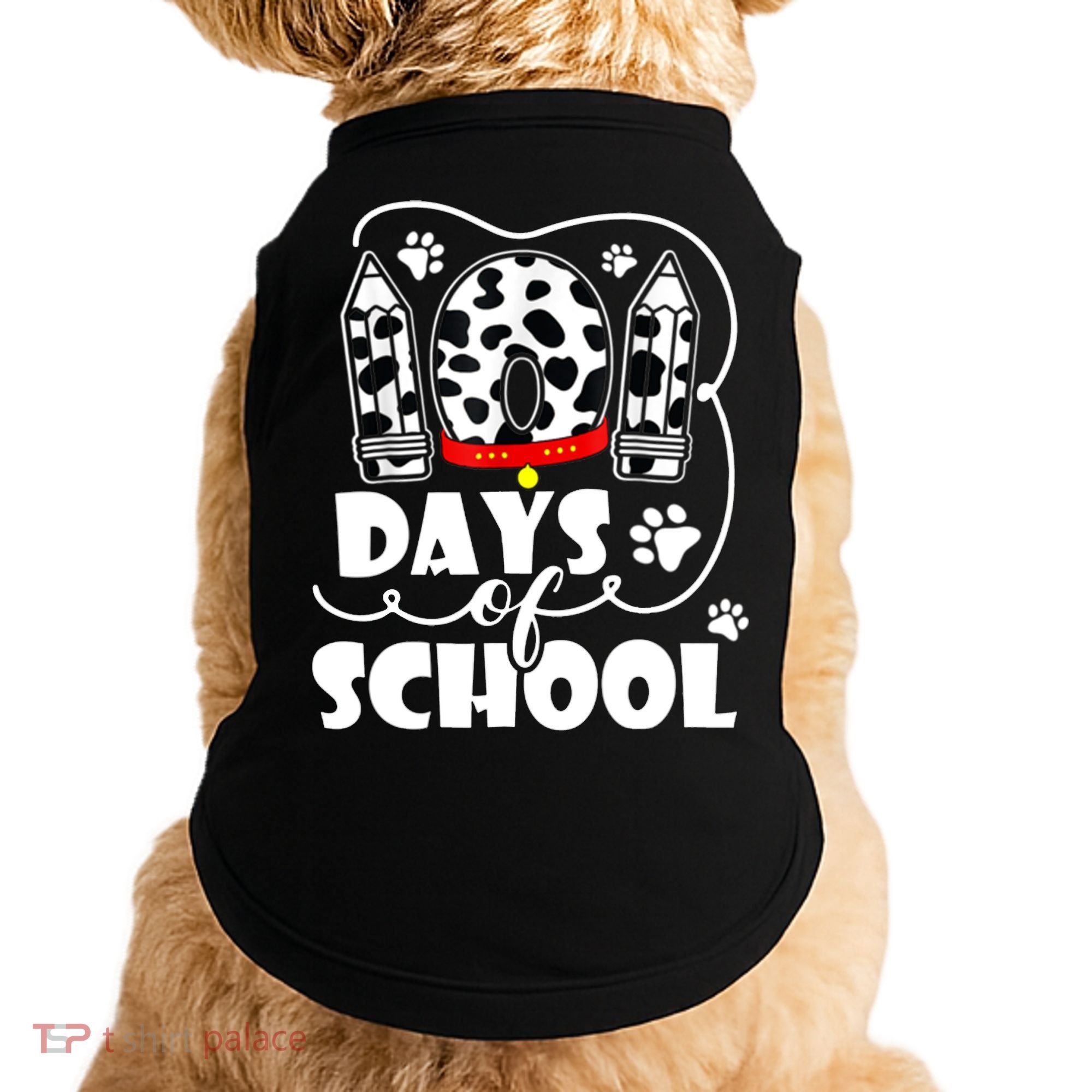 101 Days Of School Dalmatian Logo Doggie Tank
