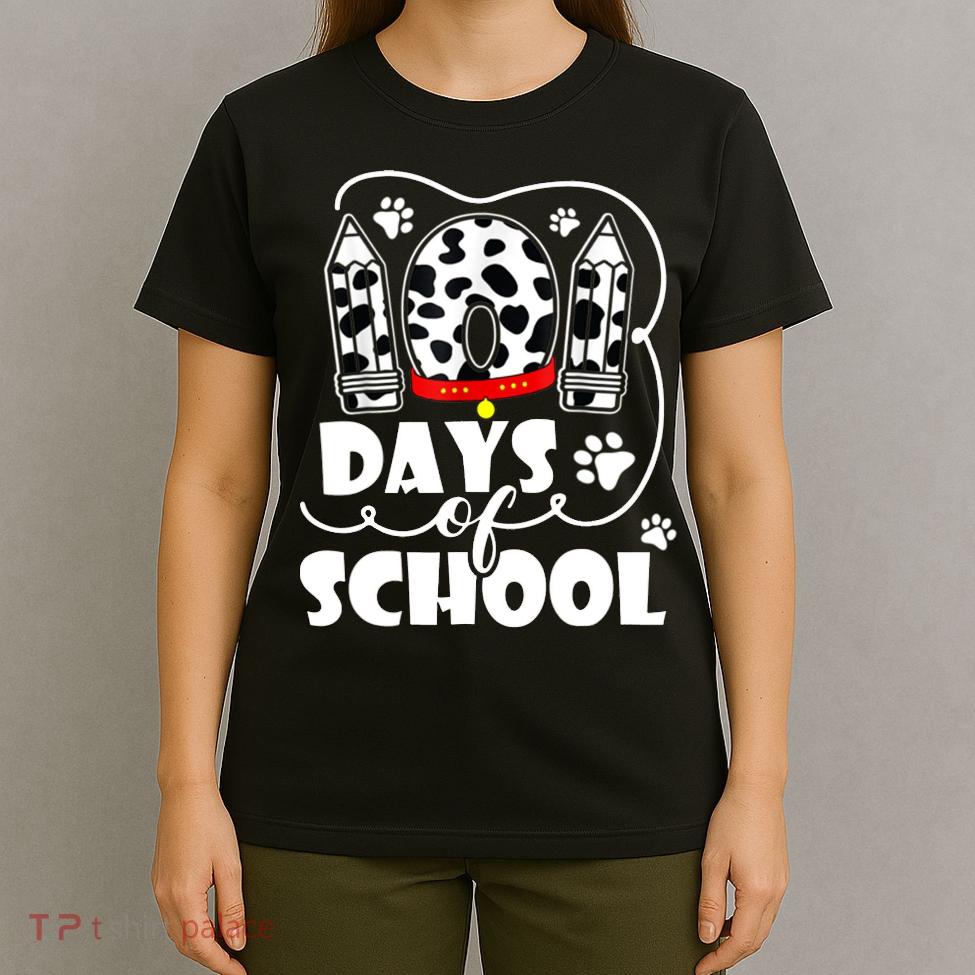 101 Days Of School Dalmatian Logo T-Shirt