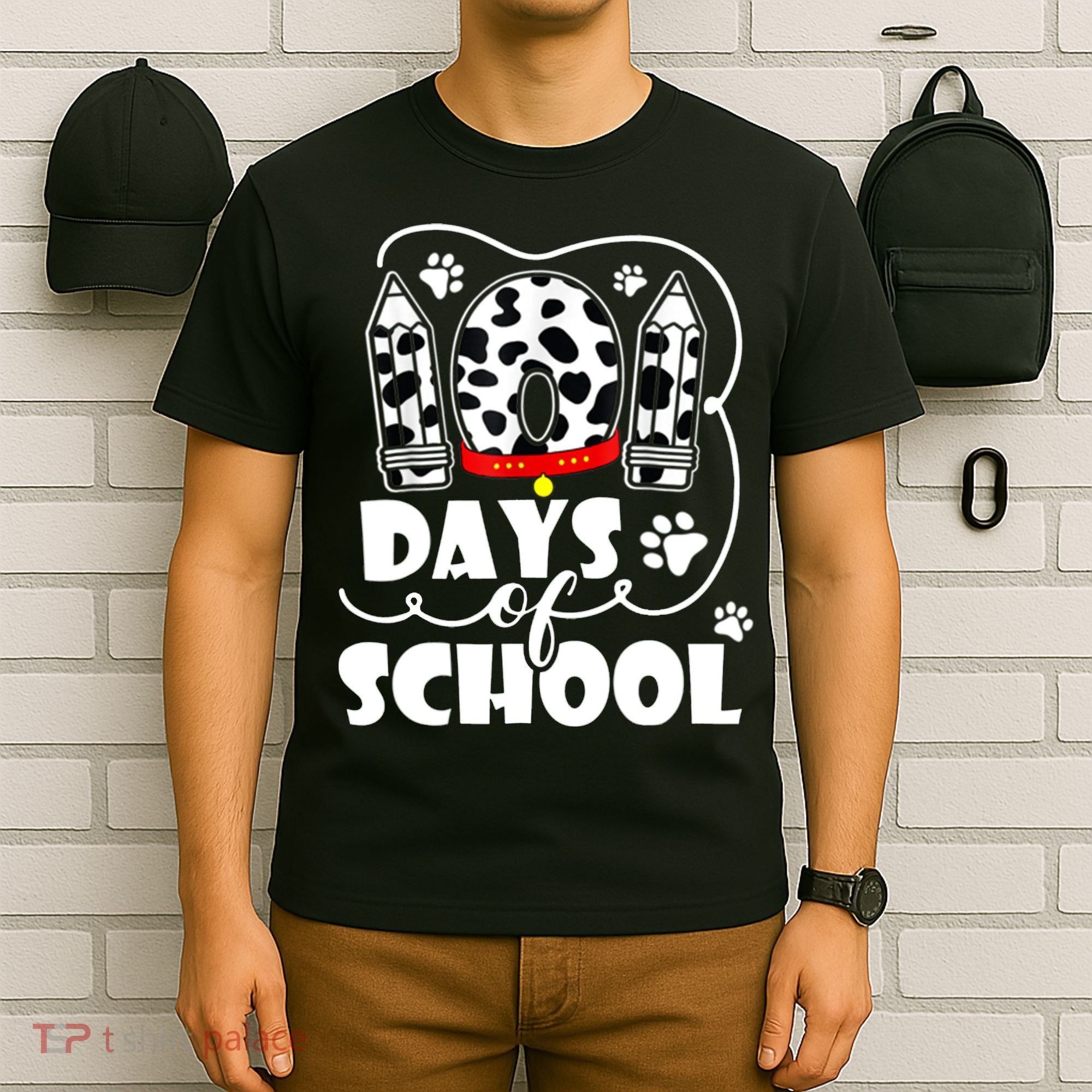 101 Days Of School Dalmatian Logo T-Shirt