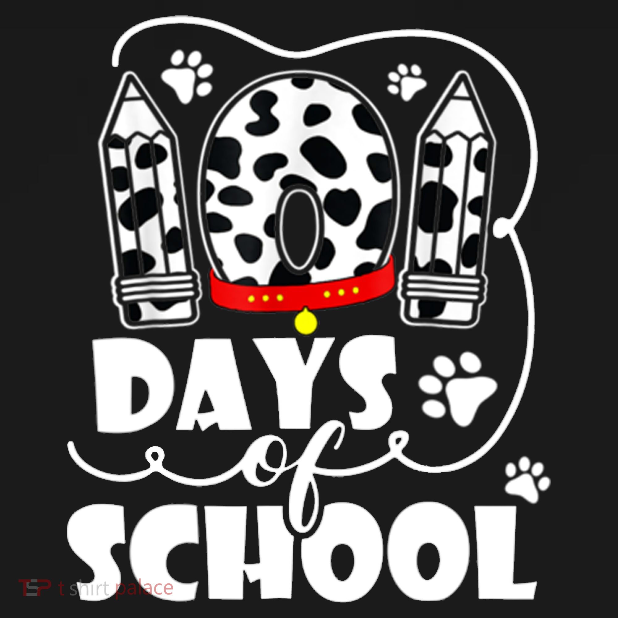 101 Days Of School Dalmatian Logo T-Shirt