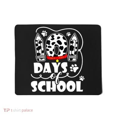101 Days Of School Dalmatian Logo Mousepad