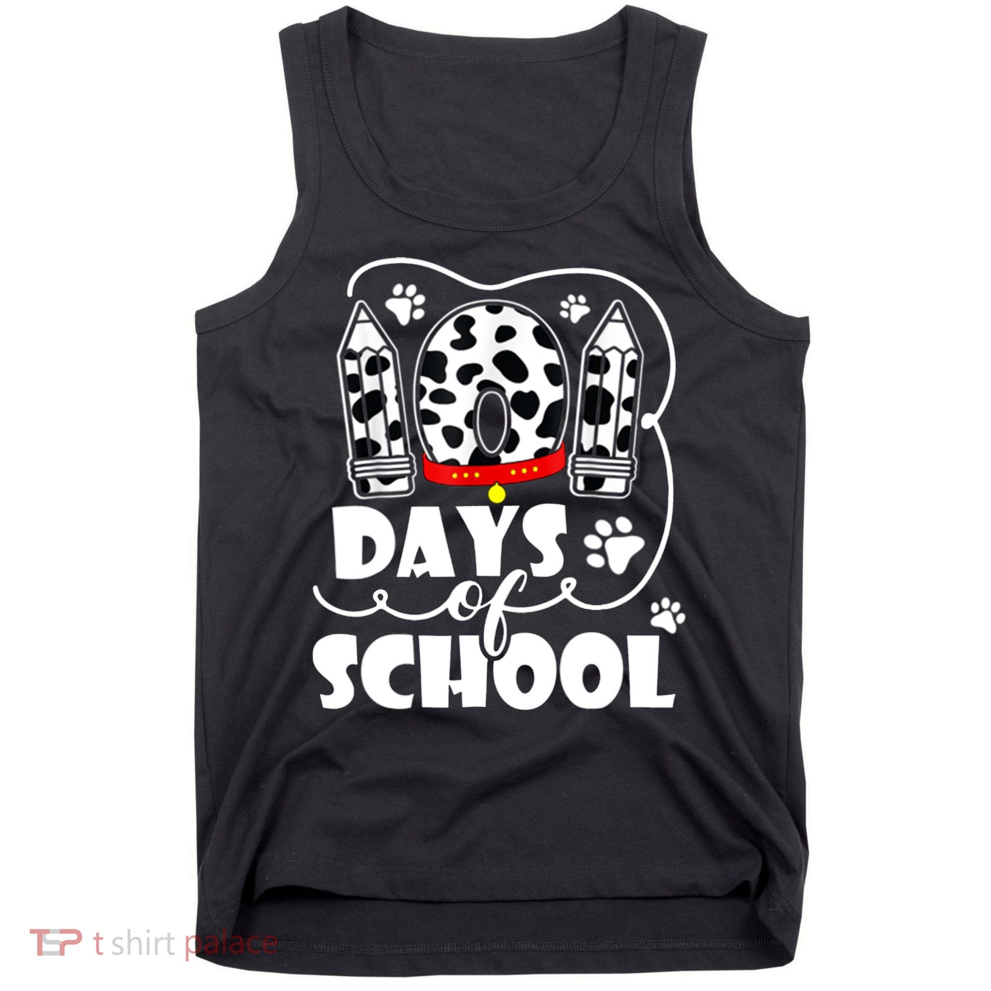 101 Days Of School Dalmatian Logo Tank Top