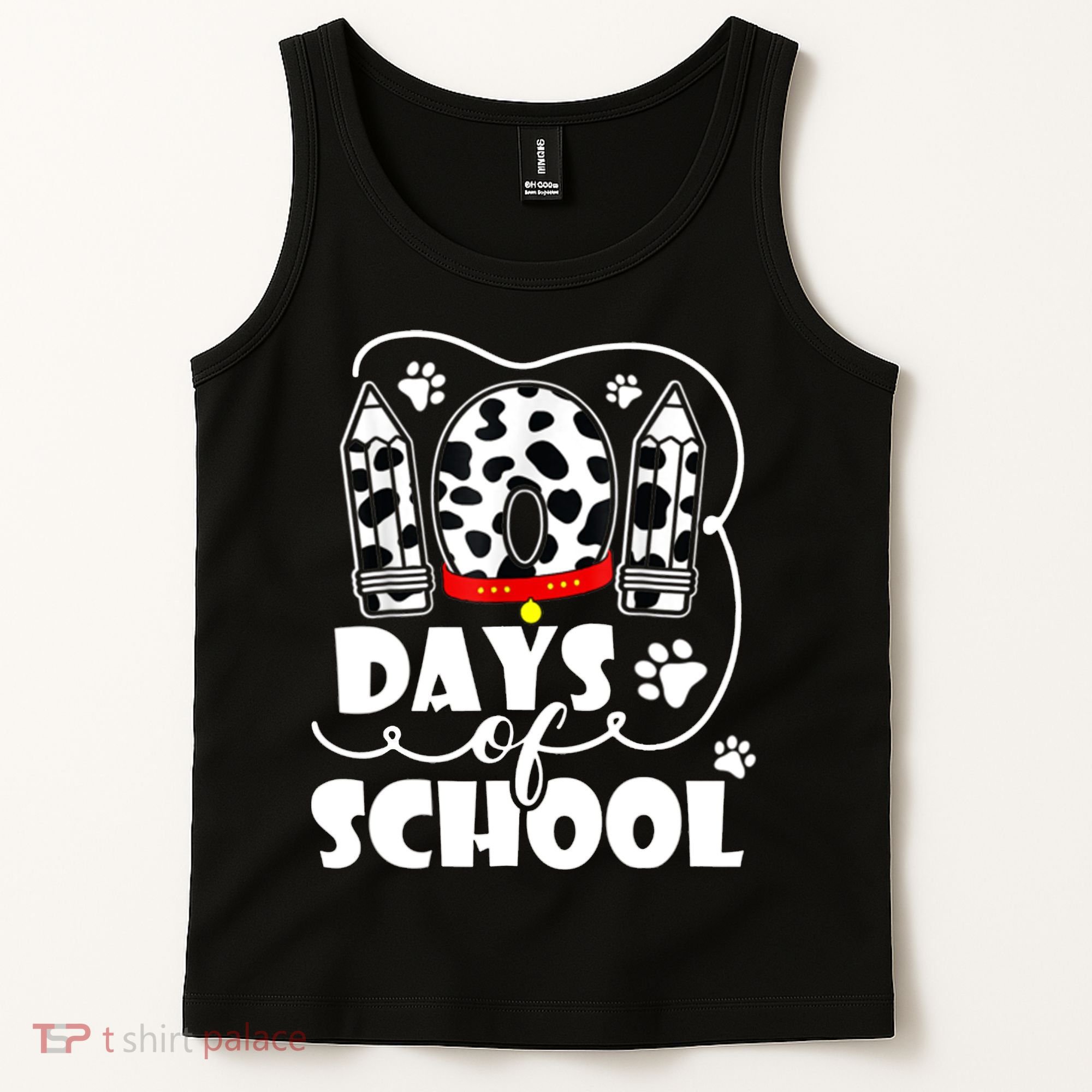 101 Days Of School Dalmatian Logo Tank Top