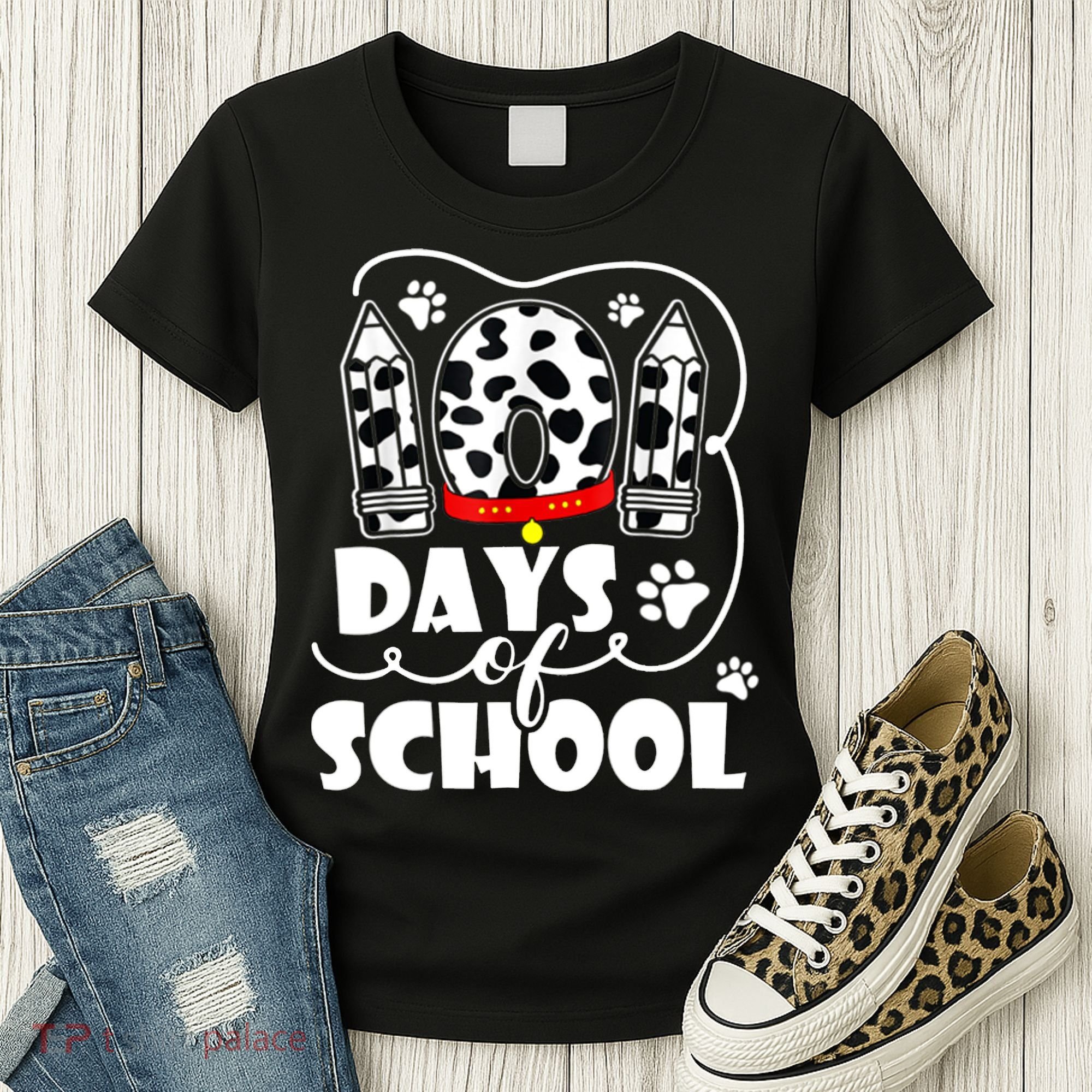 101 Days Of School Dalmatian Logo Women's T-Shirt