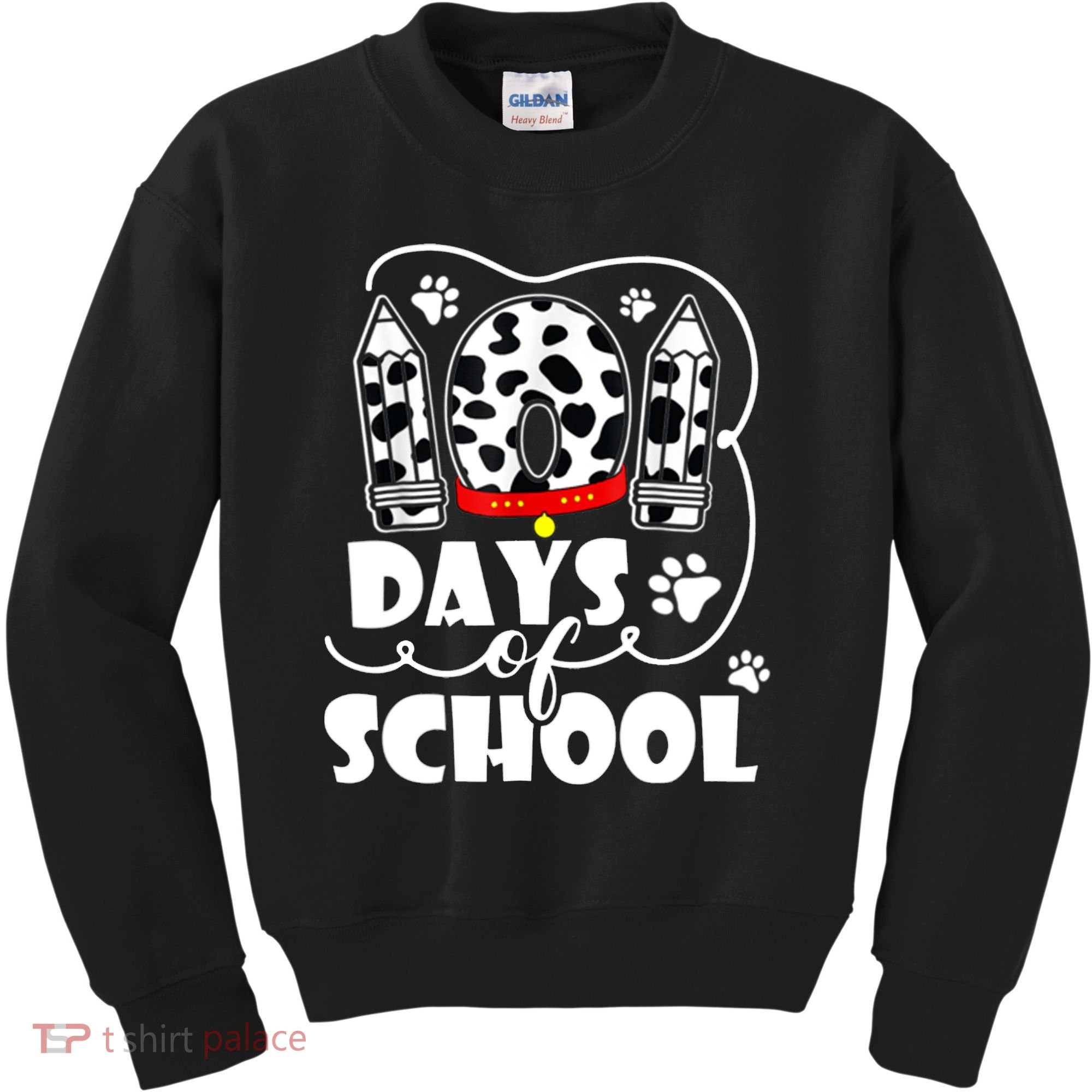 101 Days Of School Dalmatian Logo Kids Sweatshirt