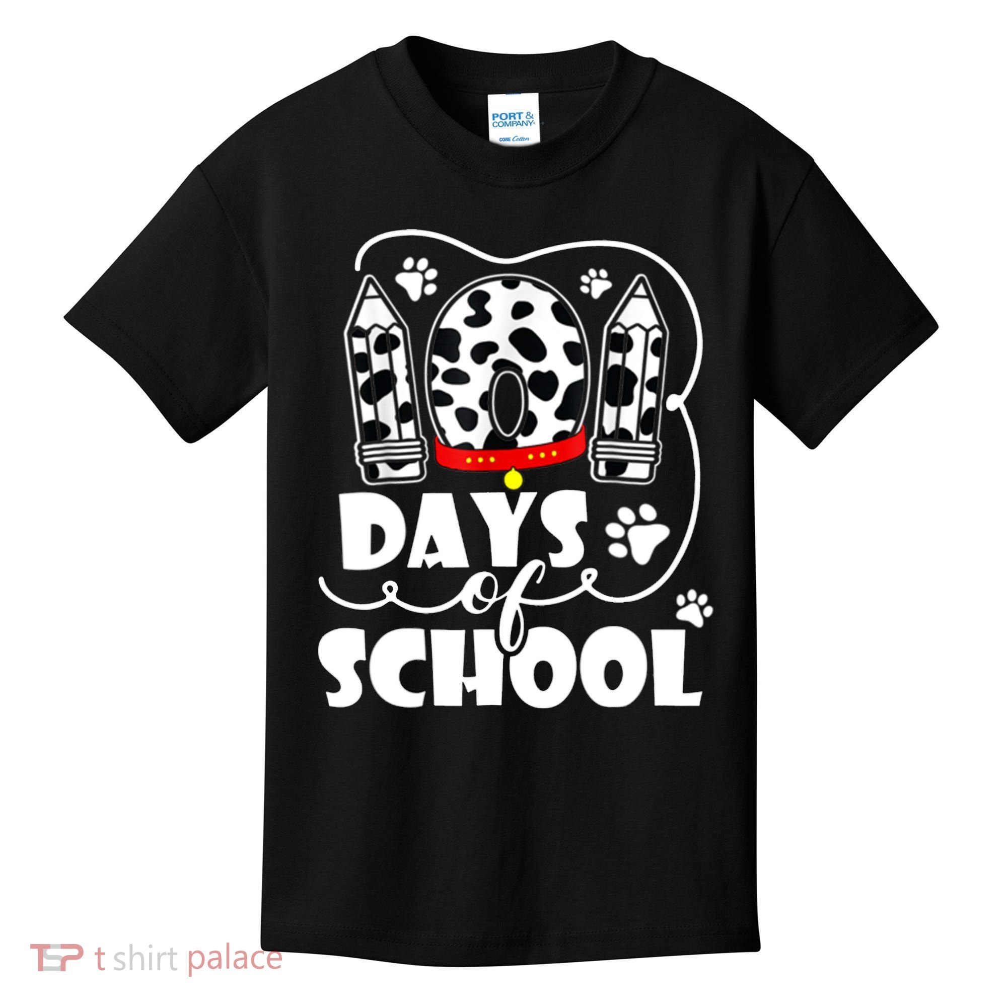 101 Days Of School Dalmatian Logo Kids T-Shirt