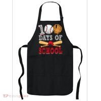 100 Days Of School Baseball Lover Apron thumb 0