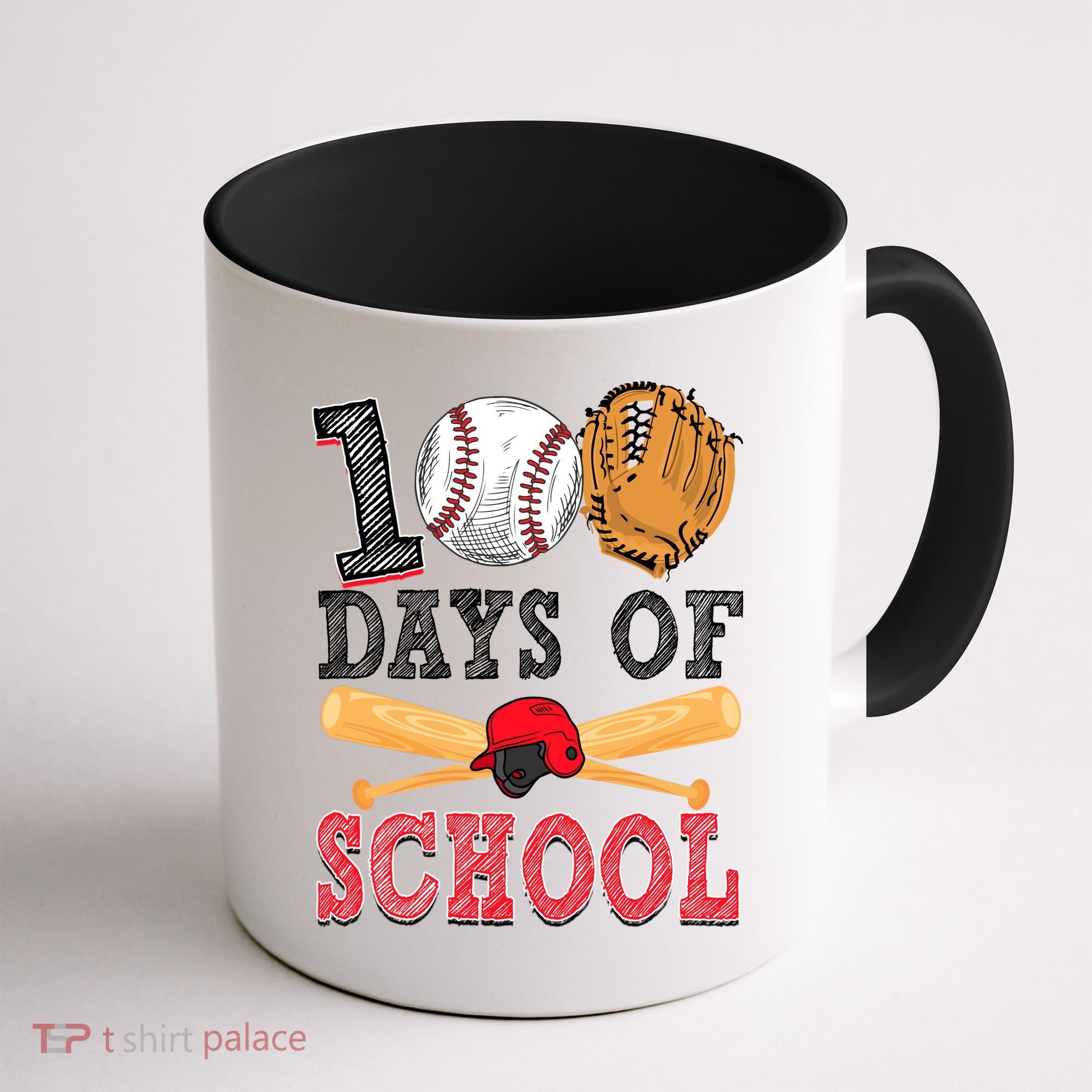 100 Days Of School Baseball Lover Coffee Mug