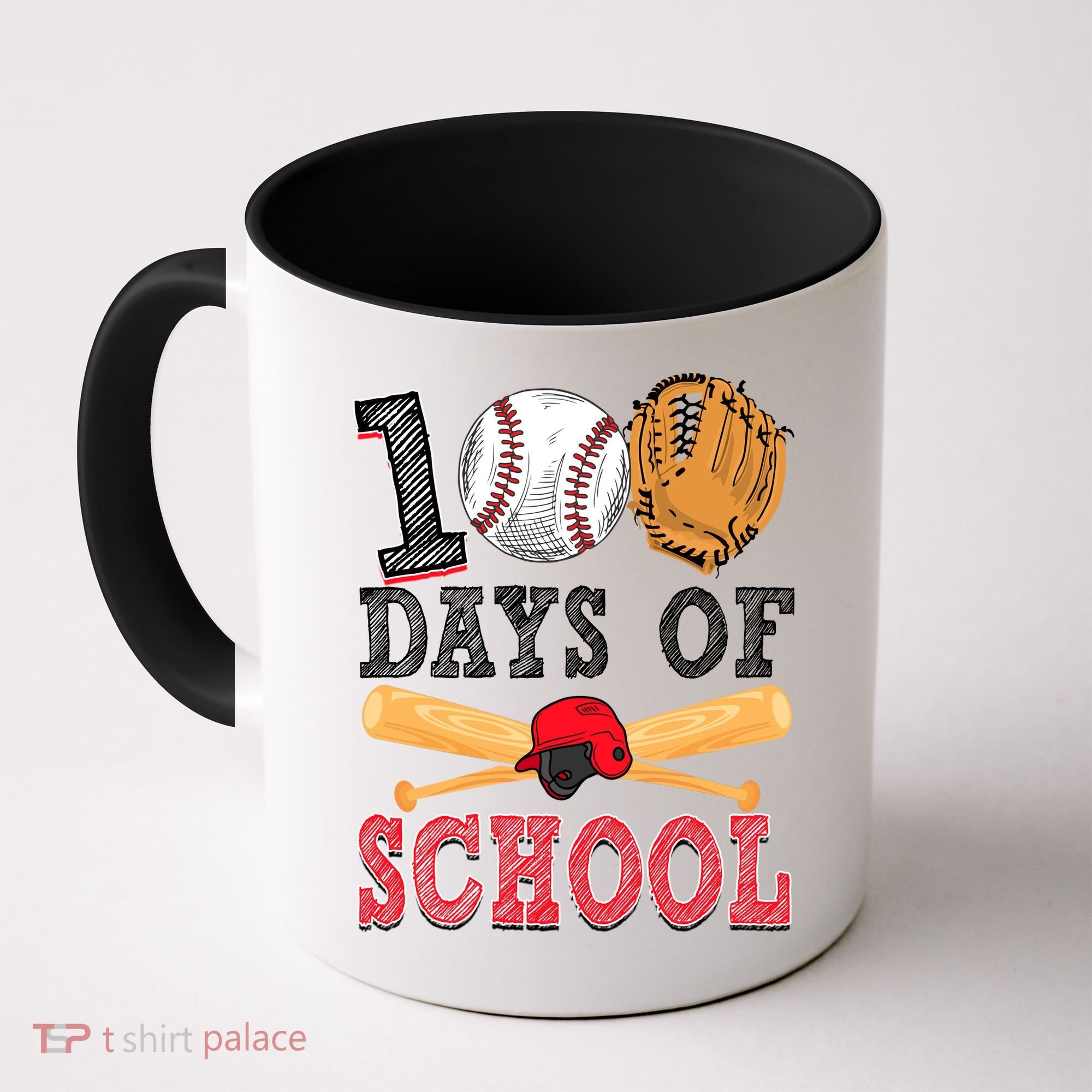 100 Days Of School Baseball Lover Coffee Mug