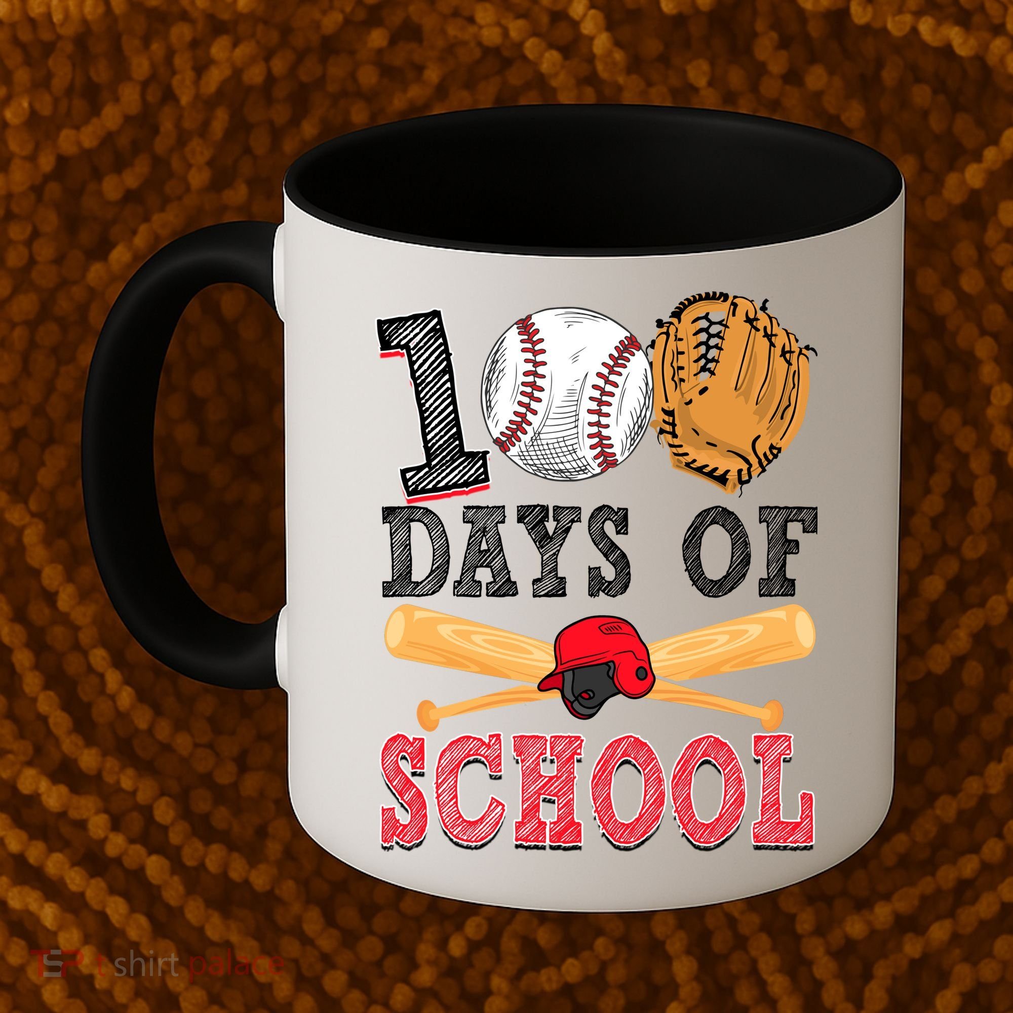 100 Days Of School Baseball Lover Coffee Mug