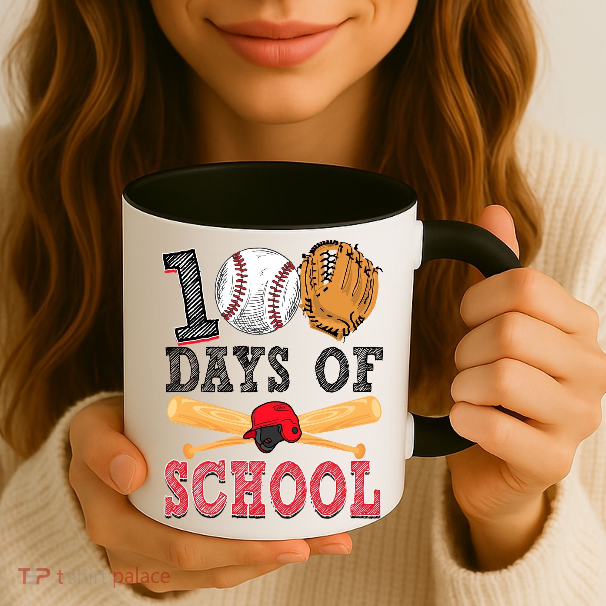 100 Days Of School Baseball Lover Coffee Mug