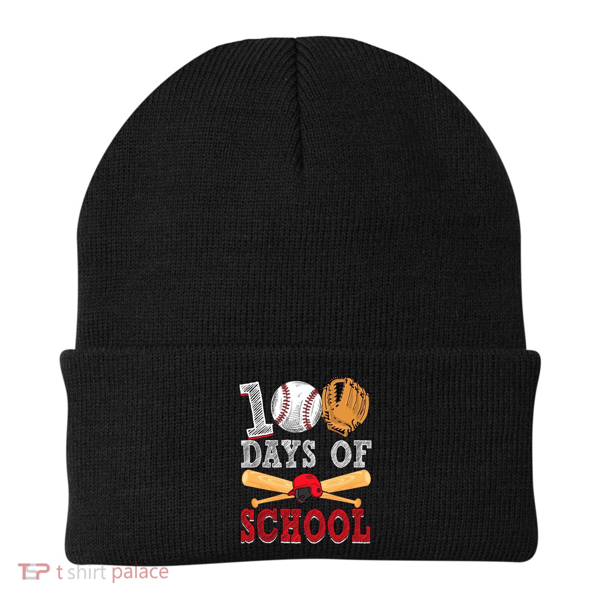 100 Days Of School Baseball Lover Beanie