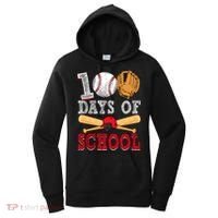 100 Days Of School Baseball Lover Women's Hoodie thumb 0