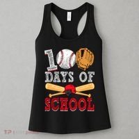100 Days Of School Baseball Lover Women's Tank Top thumb 3