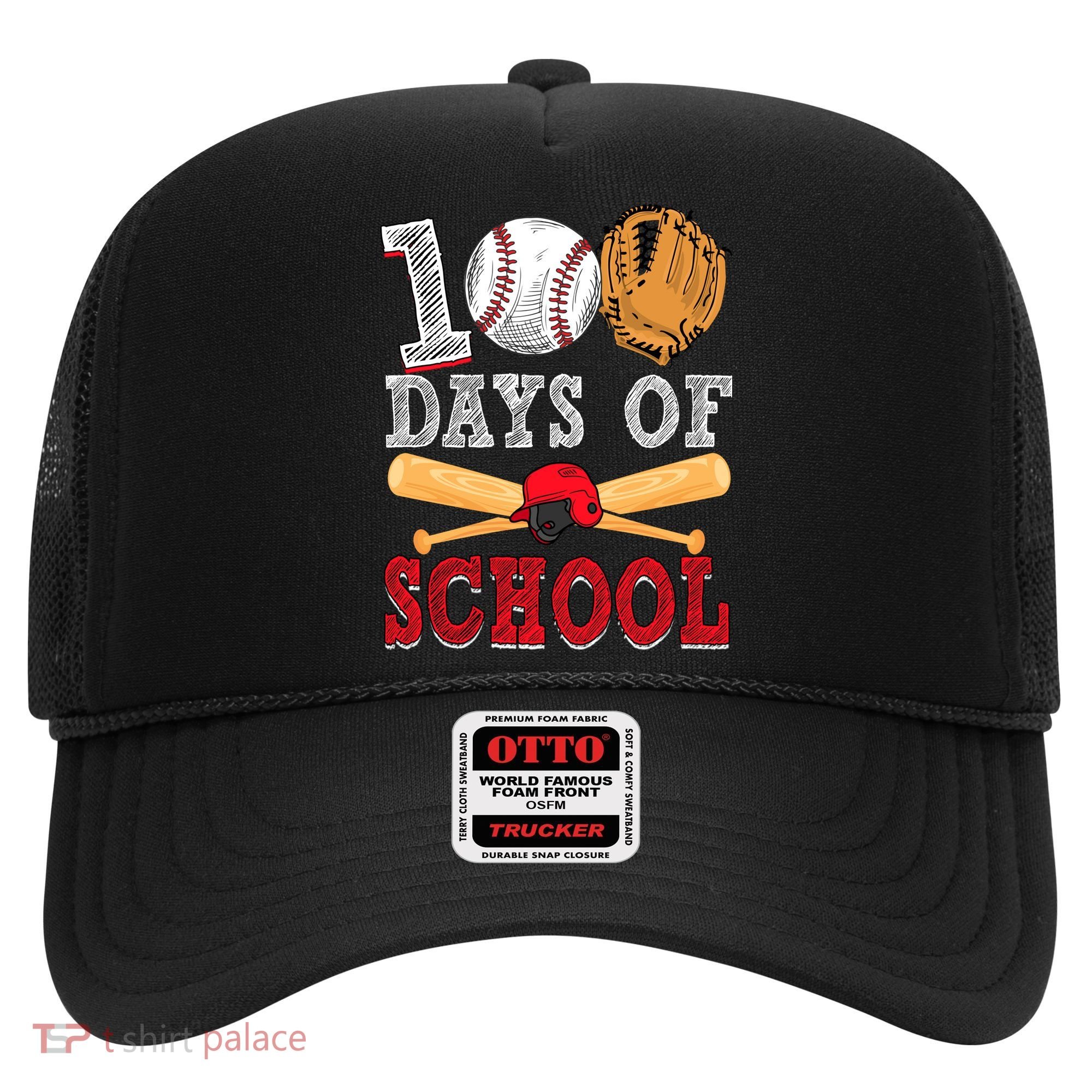 100 Days Of School Baseball Lover Hat