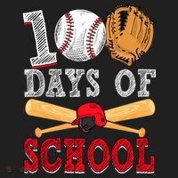 100 Days Of School Baseball Lover Hat thumb 2