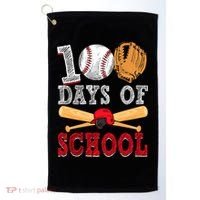 100 Days Of School Baseball Lover Golf Towel thumb 0