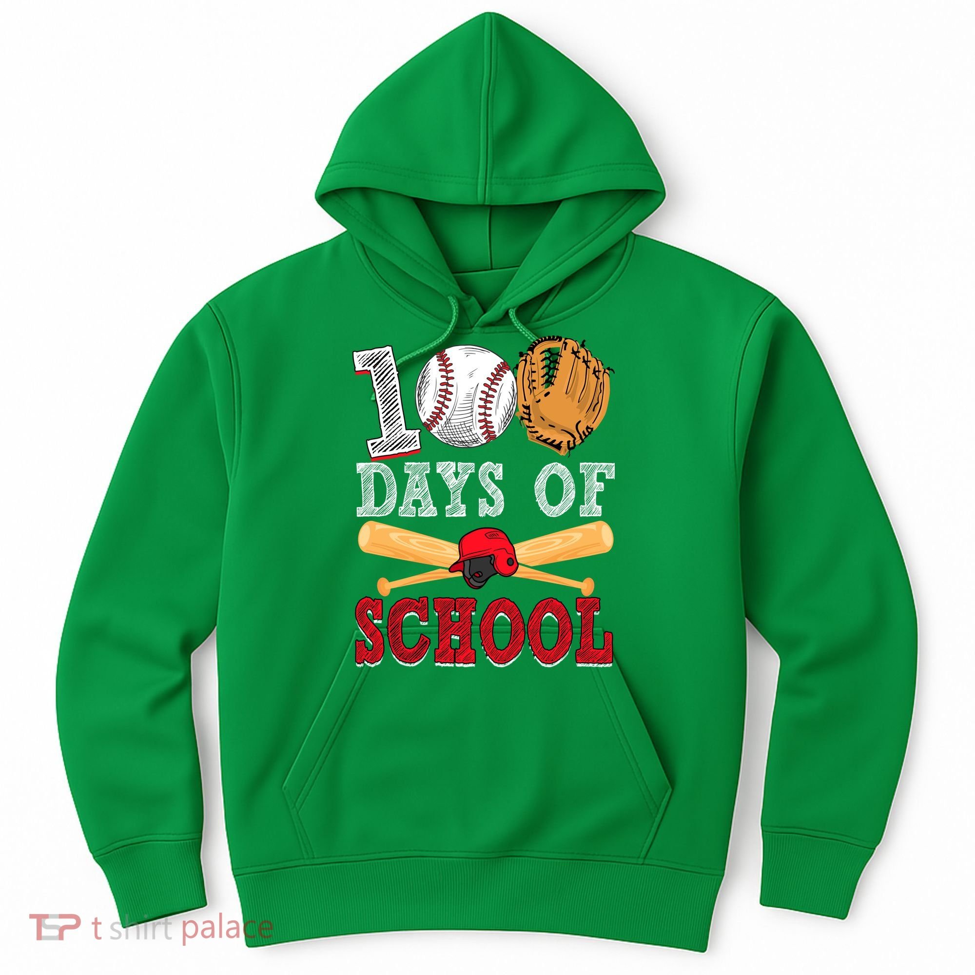 100 Days Of School Baseball Lover Hoodie