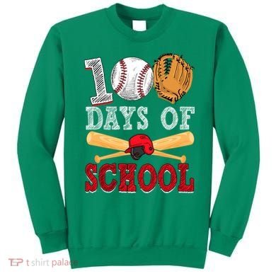 100 Days Of School Baseball Lover Sweatshirt