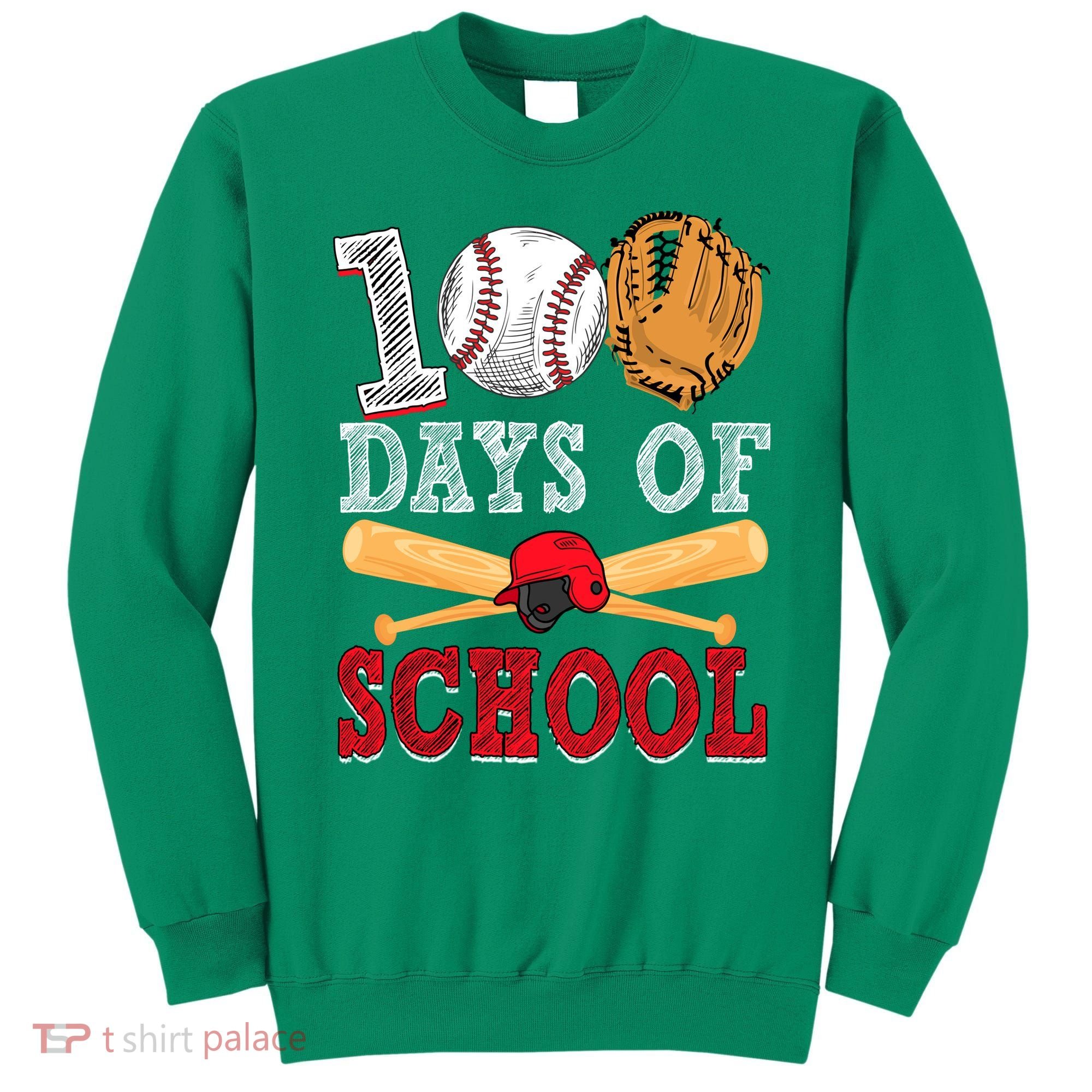 100 Days Of School Baseball Lover Sweatshirt
