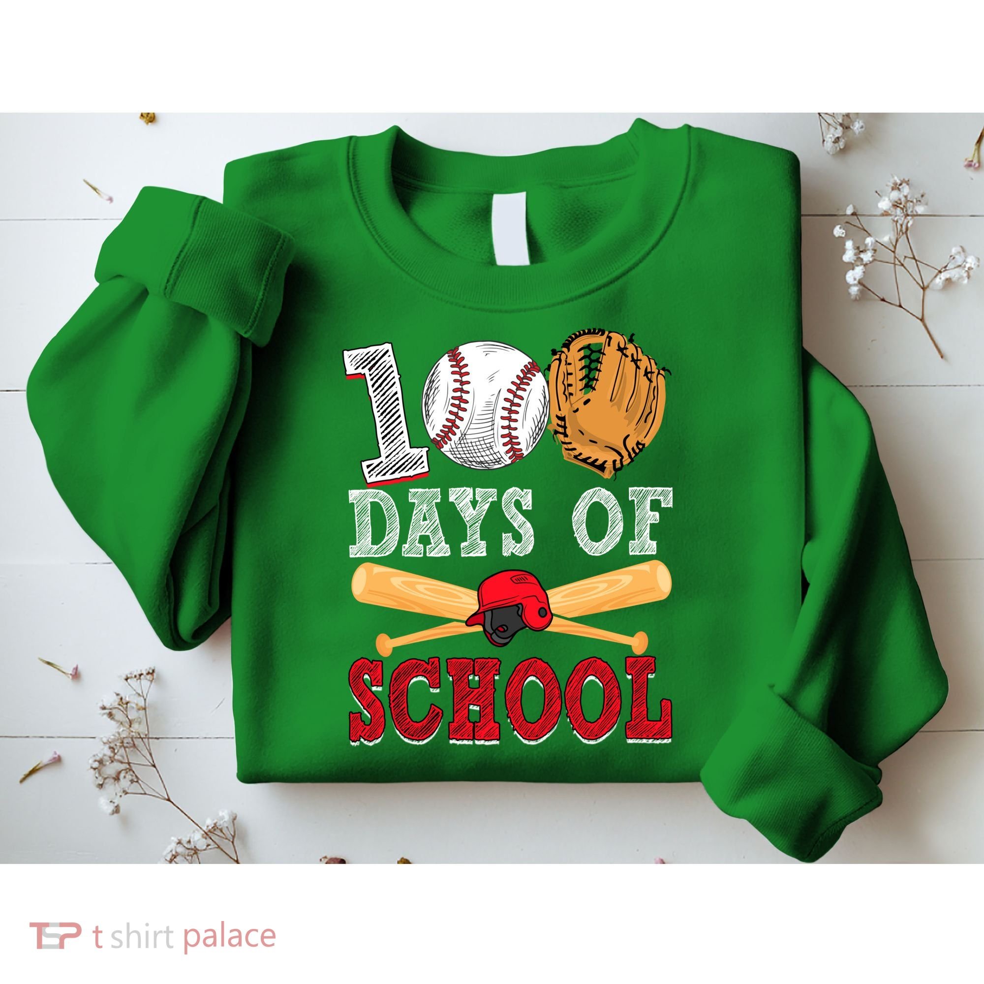 100 Days Of School Baseball Lover Sweatshirt