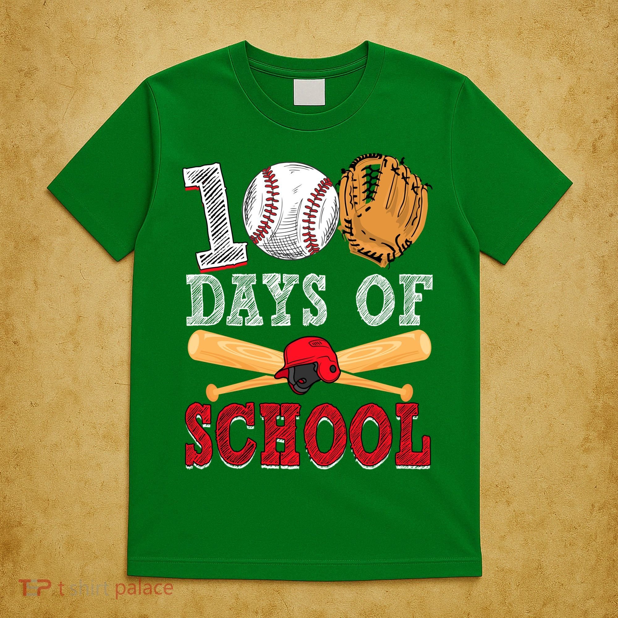 100 Days Of School Baseball Lover T-Shirt