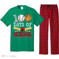 100 Days Of School Baseball Lover Pajama Set thumb 0
