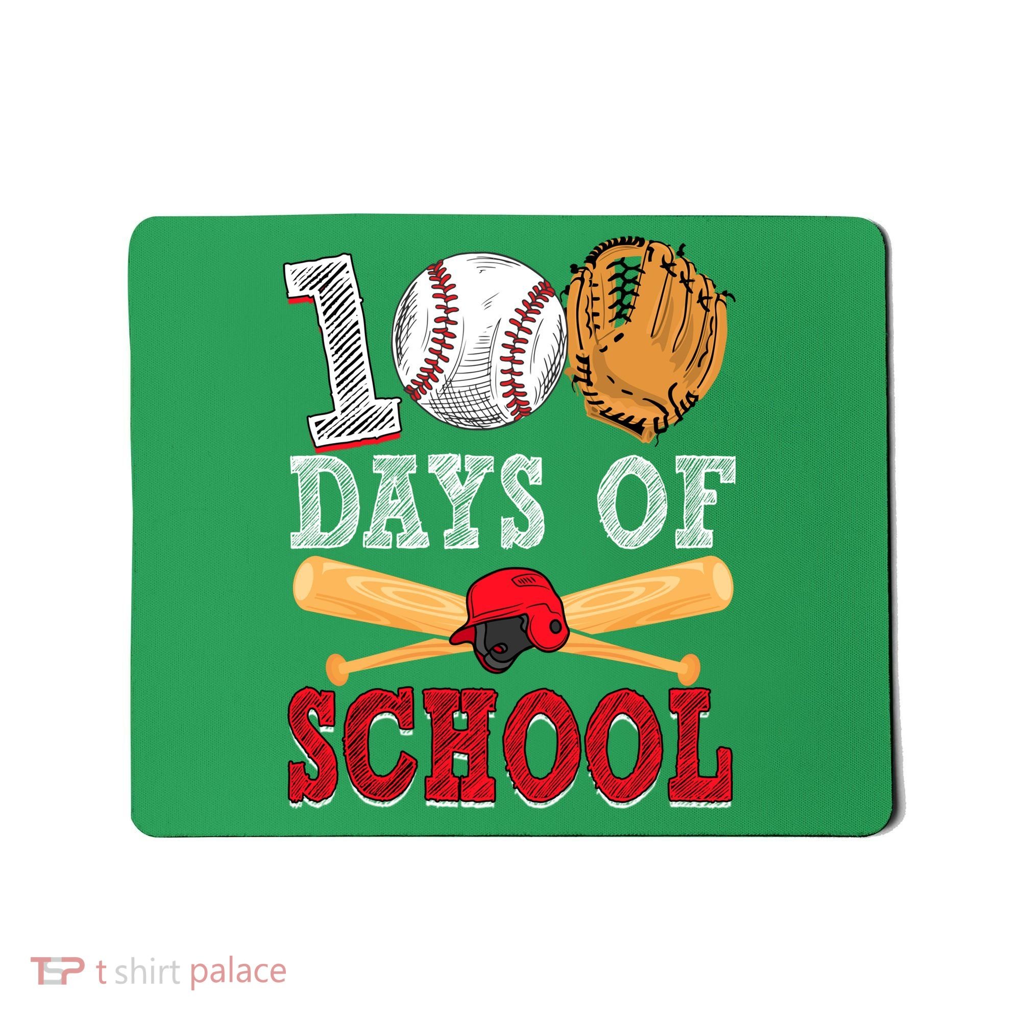 100 Days Of School Baseball Lover Mousepad