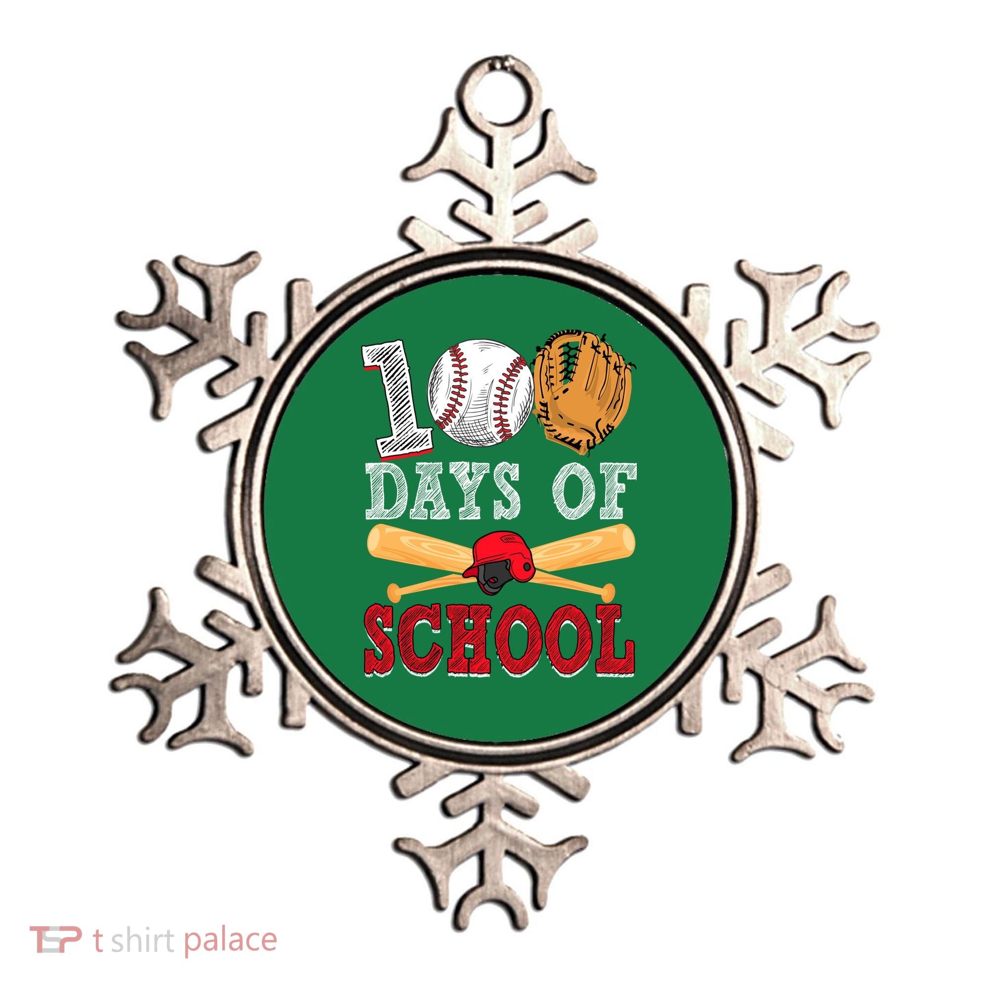 100 Days Of School Baseball Lover Ornament