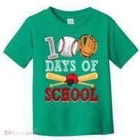 100 Days Of School Baseball Lover Toddler T-Shirt thumb 0