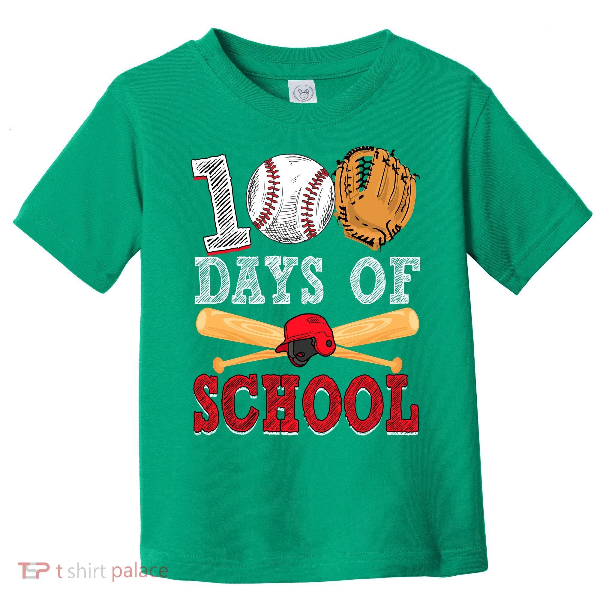 100 Days Of School Baseball Lover Toddler T-Shirt