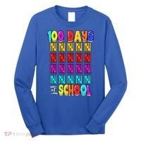 100 Days Of School Costume 100th Day Cool Gift Long Sleeve Shirt thumb 0