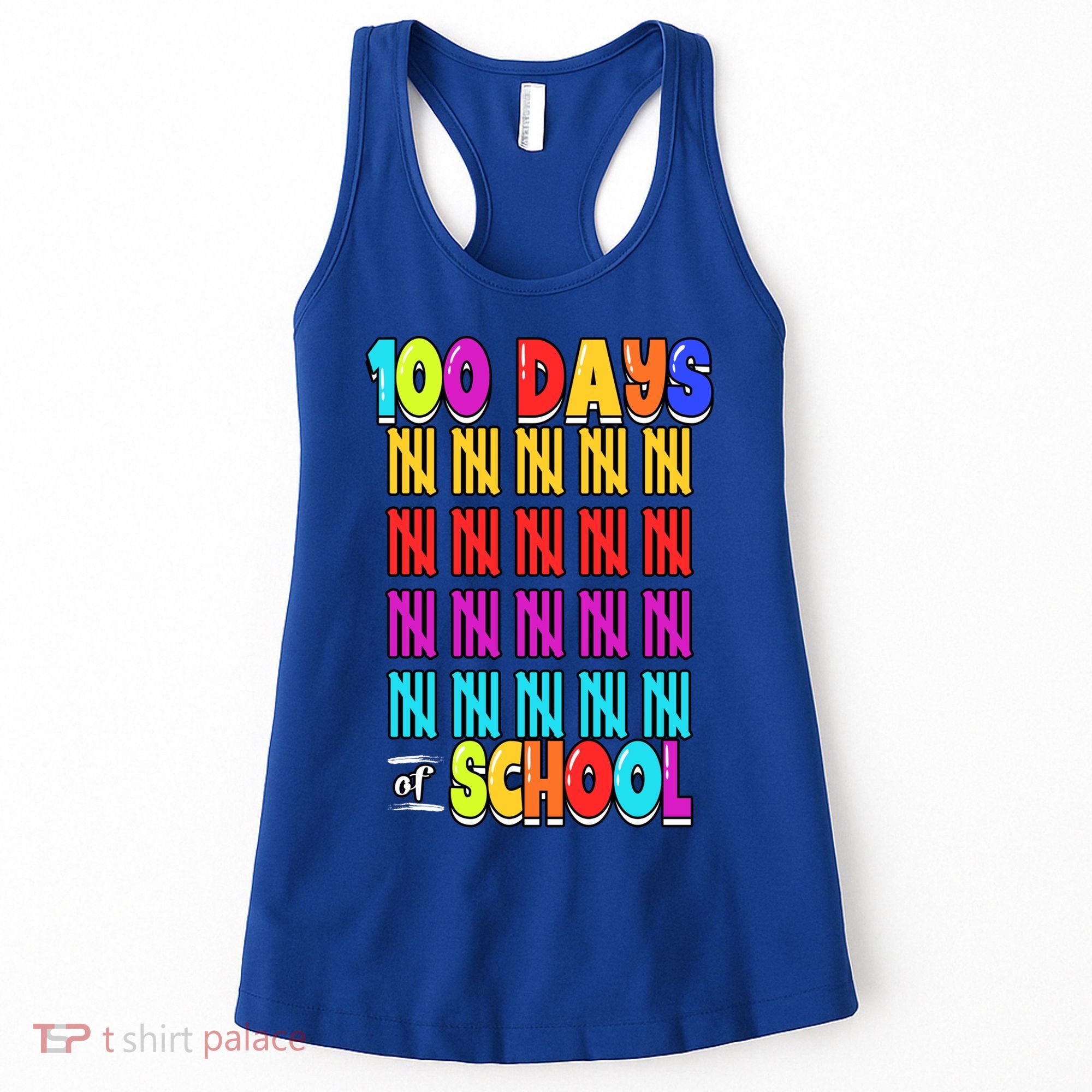 100 Days Of School Costume 100th Day Cool Gift Women's Tank Top