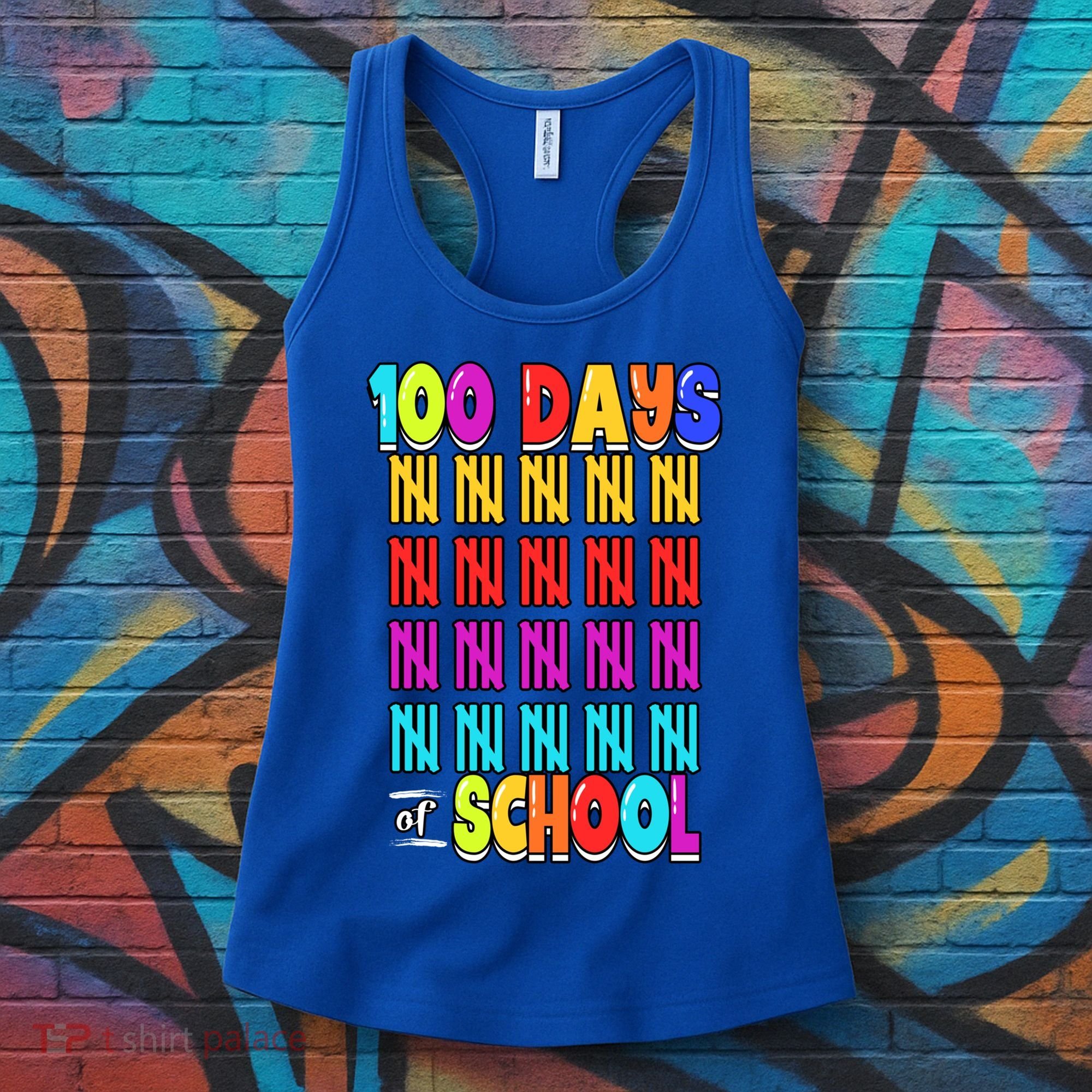 100 Days Of School Costume 100th Day Cool Gift Women's Tank Top