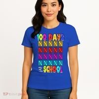 100 Days Of School Costume 100th Day Cool Gift Women's T-Shirt thumb 4