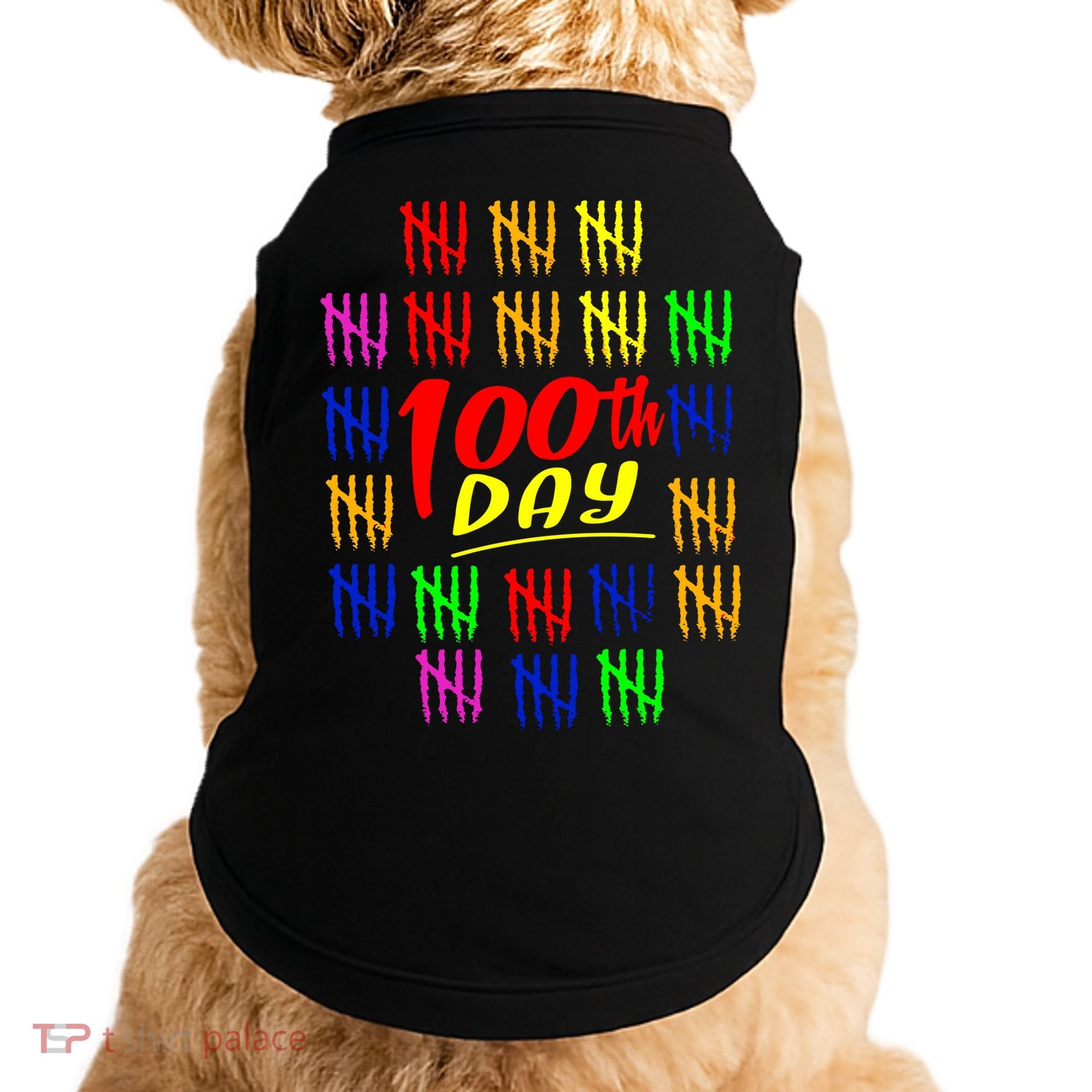 100 Days Of School Doggie Tank