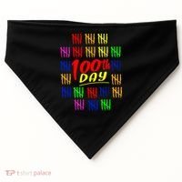 100 Days Of School USA-Made Doggie Bandana thumb 0