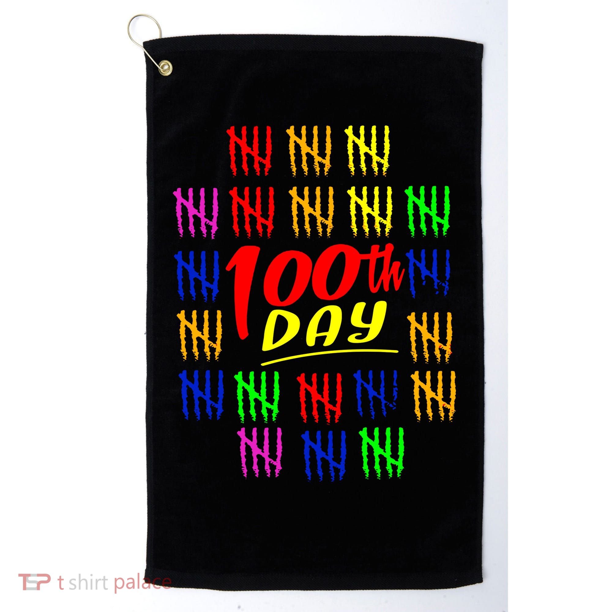 100 Days Of School Golf Towel