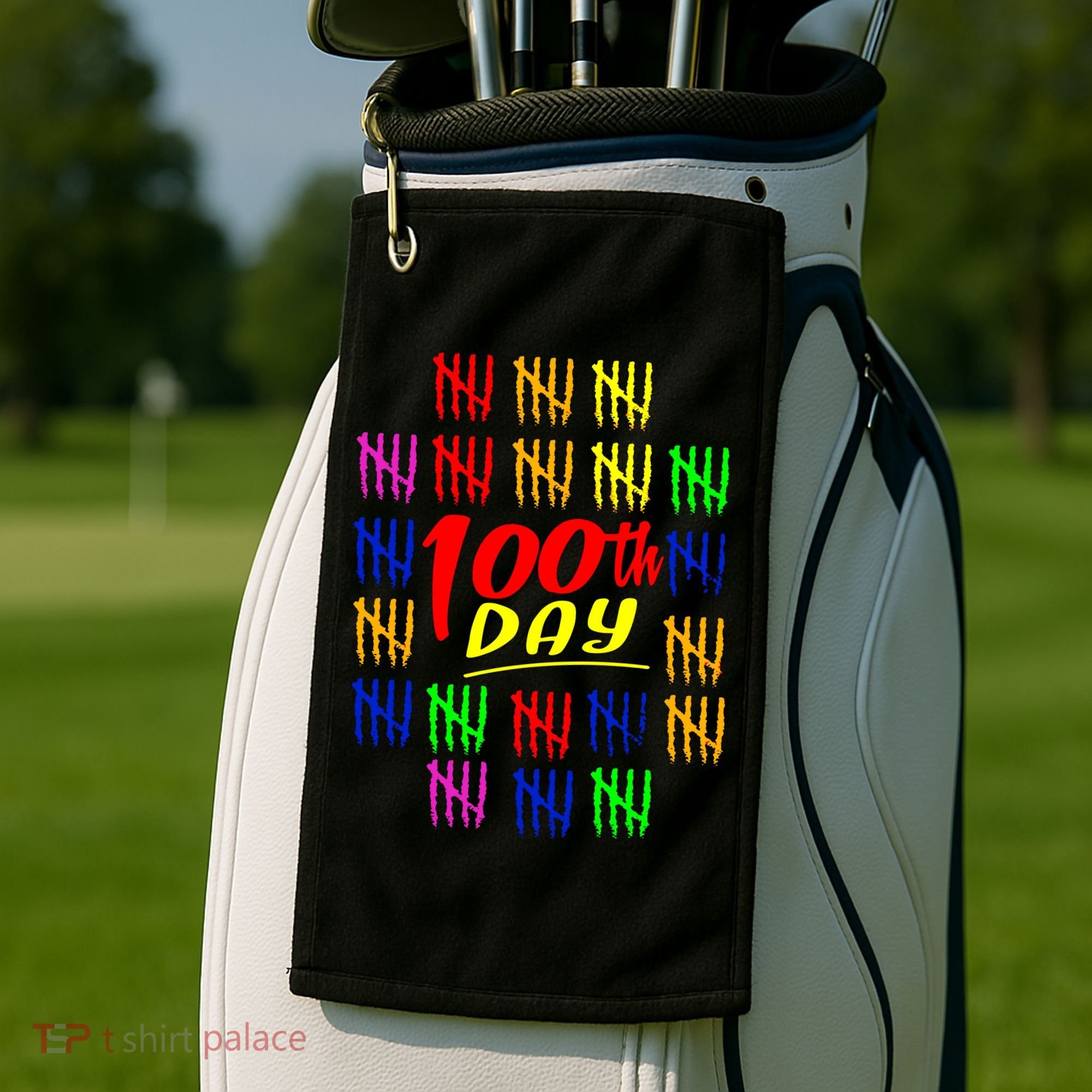 100 Days Of School Golf Towel