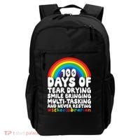 100 Days Of School Smile Bringing School Librarian Great Gift Backpack thumb 0