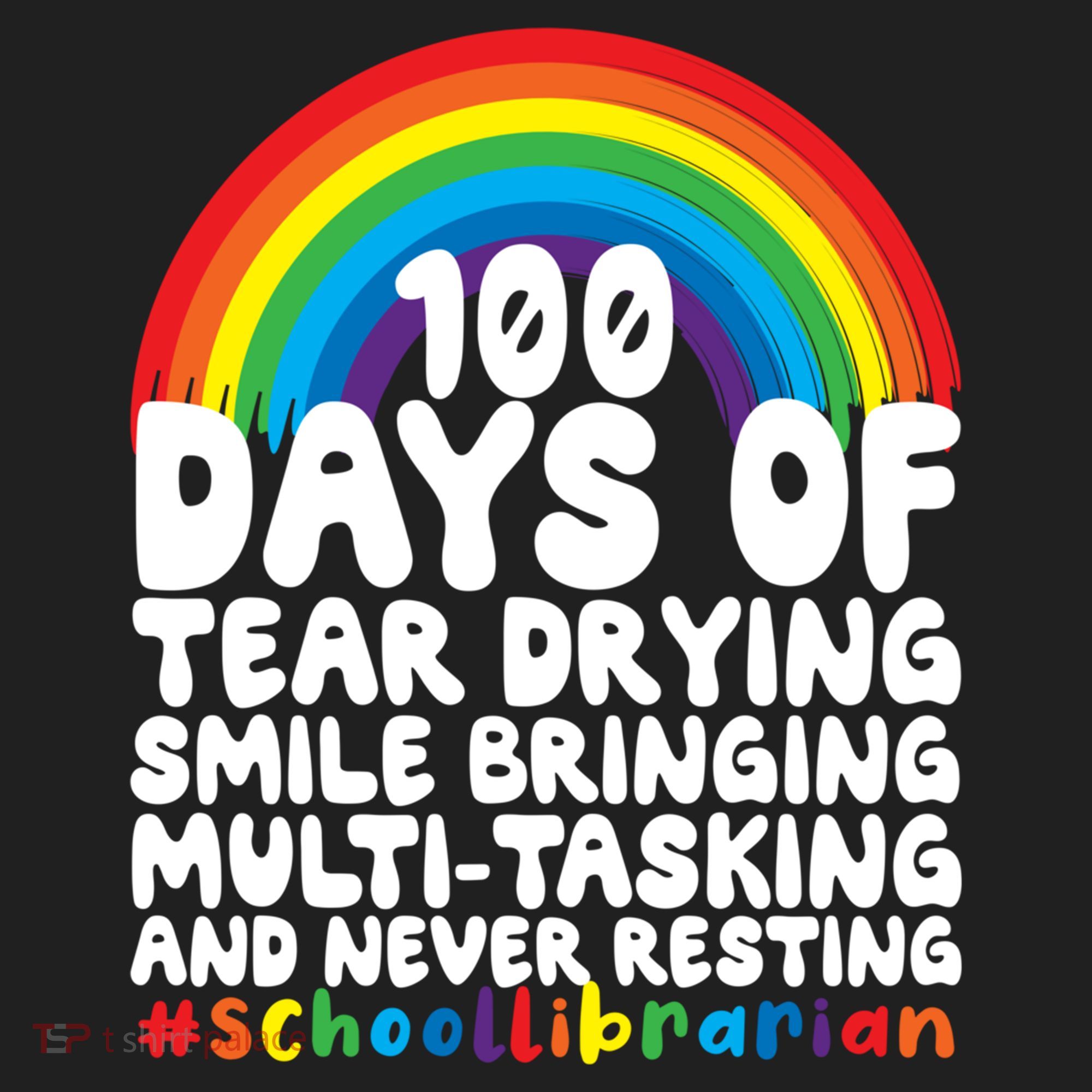 100 Days Of School Smile Bringing School Librarian Great Gift Beanie