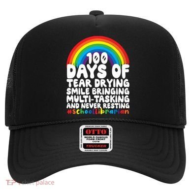 100 Days Of School Smile Bringing School Librarian Great Gift Hat