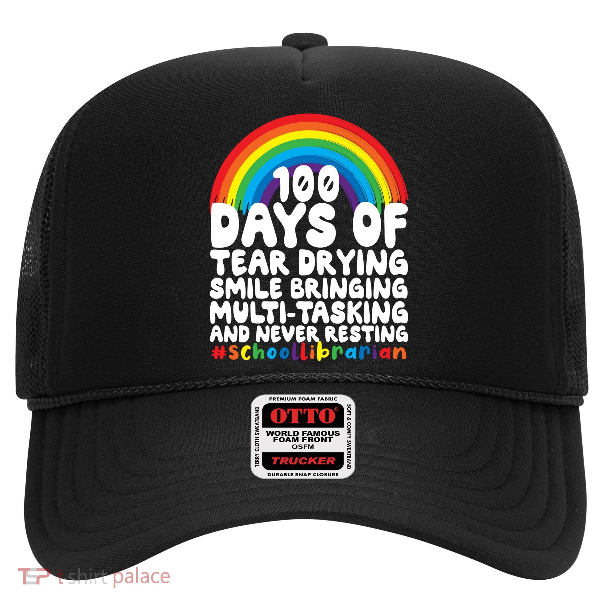 100 Days Of School Smile Bringing School Librarian Great Gift Hat
