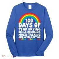 100 Days Of School Smile Bringing School Librarian Great Gift Long Sleeve Shirt thumb 0