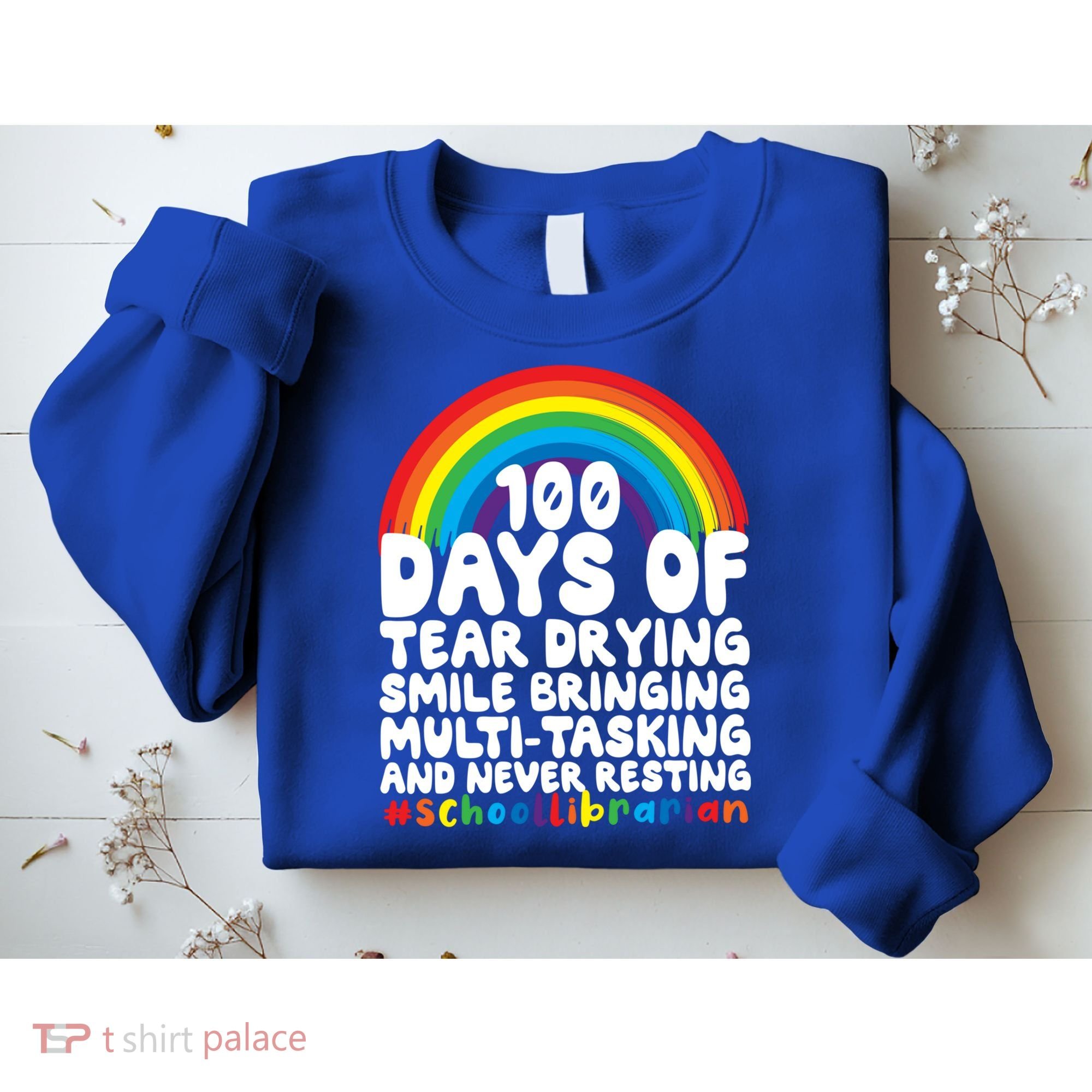 100 Days Of School Smile Bringing School Librarian Great Gift Sweatshirt
