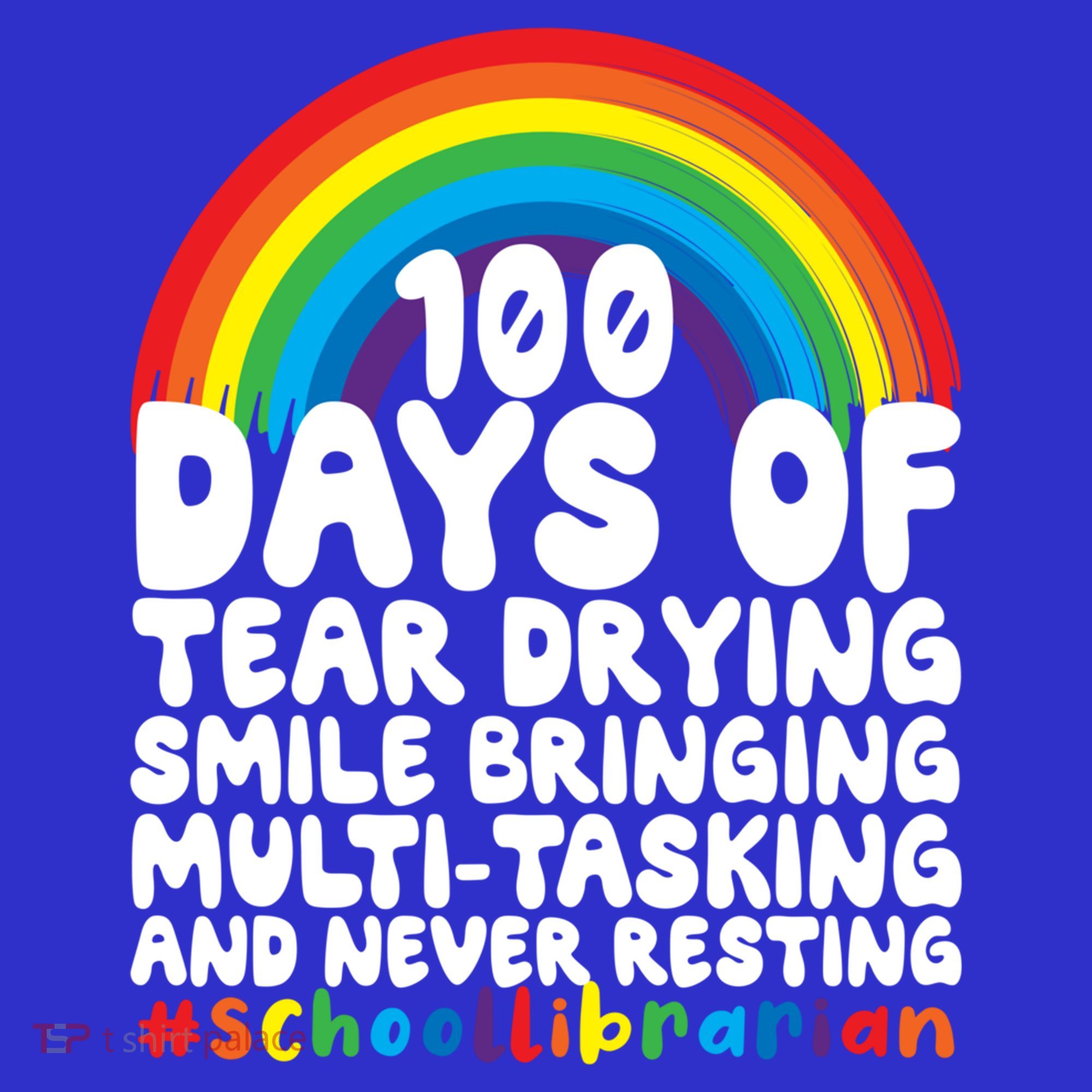 100 Days Of School Smile Bringing School Librarian Great Gift Toddler Hoodie