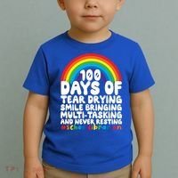 100 Days Of School Smile Bringing School Librarian Great Gift Toddler T-Shirt thumb 2